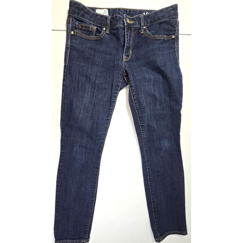 Gap 1969 Always Skinny Jeans Womens 27S Short Blue Denim Stretch Low Rise
